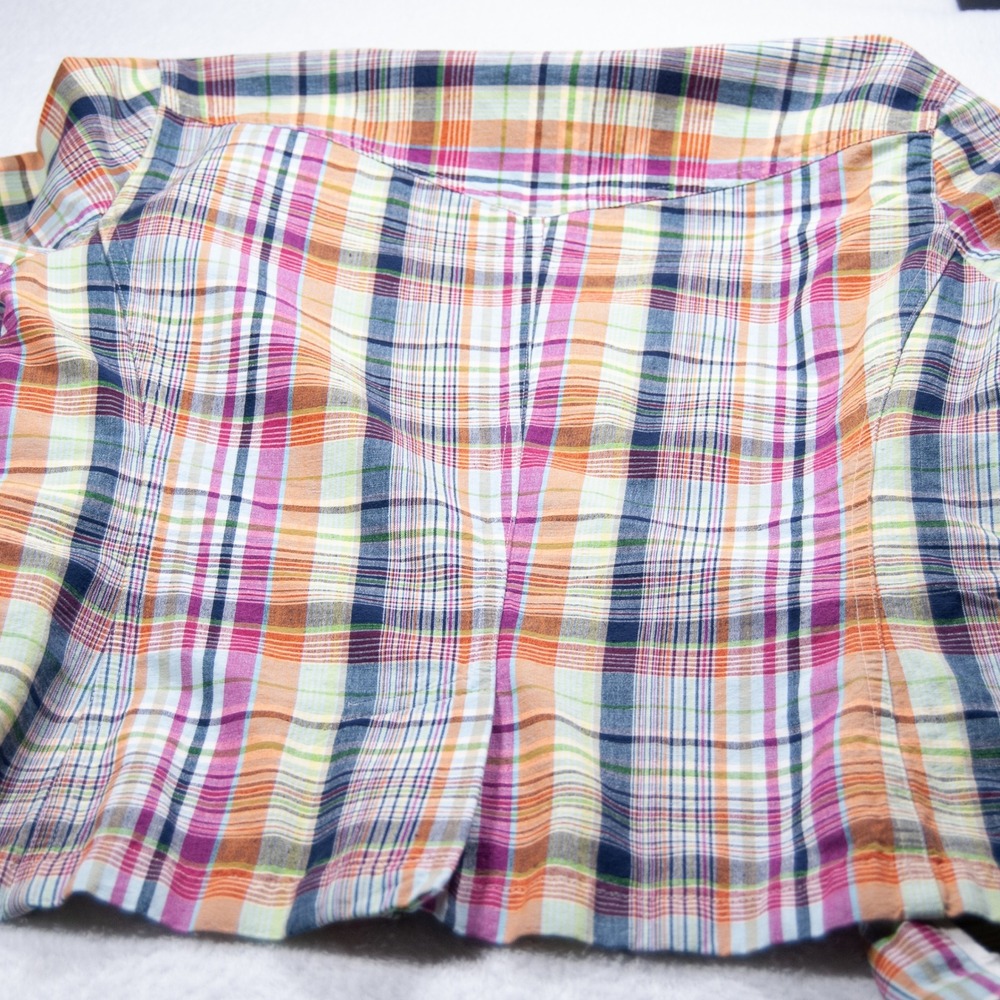 Talbots Plaid Blazer Jacket Women's Size 8 Multi‎ Color Single Breasted - Picture 10 of 11
